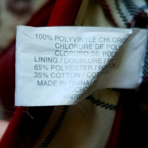 LIZ CLAIBORNE Shoulder Organizer Pockets Bag Red / Plaid Faux Leather - Picture 12 of 12